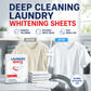 🏆 Last Day Special Price £7.99! 🎁Buy 1 Get 1 Free🔥💥 Deep Cleaning Laundry Whitening Sheets ✨🧺 Powerful Stain Remover Brightening Fabric Laundry Cleaning Sheets