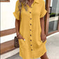 🏖️Summer Hot Sale 50%OFF✨Women’s Summer Midi Dress – Breezy, Flattering & Effortlessly Chic! Lightweight Button-Down with Pockets 🇬🇧☀️
