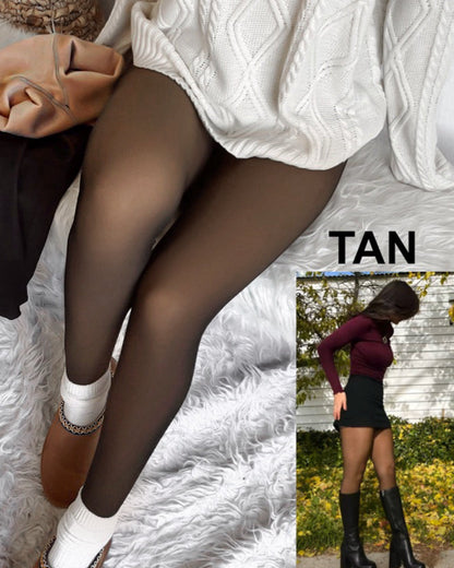 ❄️NEW YEAR SALE🤩Translucent Polyester Lined Tights