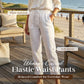 🌸LAST DAY SPECIAL PRICE!!🌸Women's Elastic Waist Cotton Linen Casual Pants