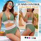 👙 Summer Hot Sale 60% OFF💥👙High Waisted Tummy Control Color Block Bikini Sets
