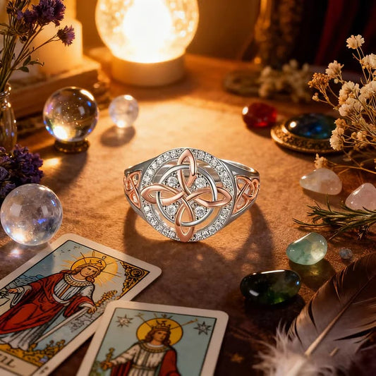 🔥Last Day 60% OFF - 🔮Handmade Witch’s Return-Knot Protection Ring✨