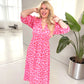 🏖️Summer Cool Deal: 70% OFF!!🎀Women's V-Neck Printed Dress