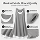 🌟LAST DAY SALE: ONLY ￡12.99!!💃Women's Casual Loose Sleeveless Fake Two Piece Tank Dress