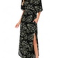 ⏰Last Day Sale 50% OFF💃Women's Off-Shoulder Ruffled Side-Slit Maxi Dress with Pockets ✨