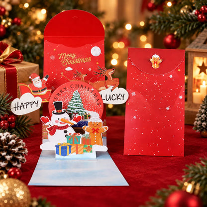 🥳2026 HOT SALE🥳💞50K+ SOLD! 50% OFF!🎄Handmade 3D Christmas Money Card – Pop-Up Holiday Card with Cash Envelope & Message Space 💌✍💵