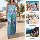 🔥New Arrival 60% OFF⚡50K+ SOLD!💝Spaghetti Strap Printed Top & Loose Women's Pants 2-Piece Set