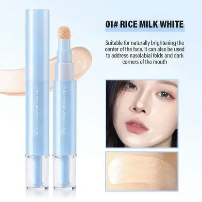 🔥Buy 1 Get 1 Free NOW!💄🥳50K+ SOLD!🎨Dual Concealer Pen – Covers dark circles & spots, 24hr hydration. Lightweight, no caking. Soft finish.✨