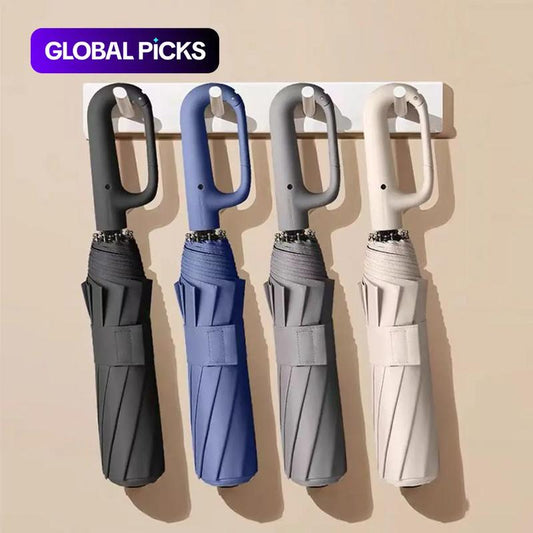 🔥LAST DAY SALE ONLY ￡10.99!!☔Automatic Folding Umbrella –Auto Open, Stormproof & UV-Blocking 🌂☀️Compact, Durable & Perfect for British Weather – No More Soaked Commutes!🛡️🇬🇧