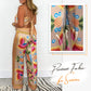 🔥New Arrival 60% OFF⚡50K+ SOLD!💝Spaghetti Strap Printed Top & Loose Women's Pants 2-Piece Set