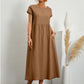 ⏰Last Day Sale 60% Off💃Solid Color Sleeveless Loose Cotton and Linen Pocket Dress