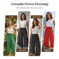 👖Women’s Flowy High Waist Wide-Leg Pants – Slimming, Comfy & Chic🌺