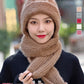 Pure Handmade Warm Hat & Scarf All-in-one Two-piece Set