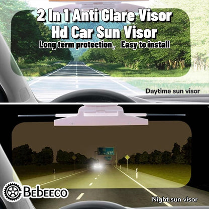 ⏳Last Day Hot Sales - 50% OFF🚗 Drive Safer Day & Night 🌙 Universal HD Anti-Glare Car Visor ✨