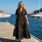 🔥Women's V-Neck Leopard Print Maxi Dress