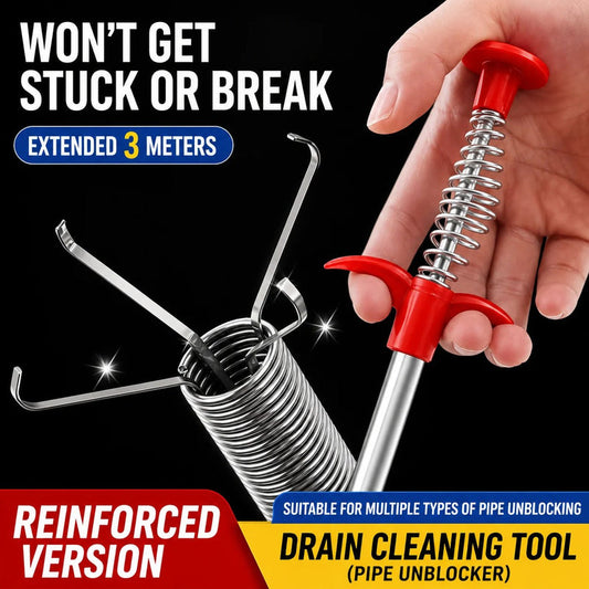🥳2026 HOT SALE🥳💞50K+ SOLD!🌀🚰 50% OFF! Drain Cleaning Hook – 4‑claw grabber, targets blockages precisely. Flexible stainless steel, reaches deep pipes. 🛡️✨