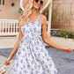 💐LAST DAY Special Price⚡50K+ SOLD!💃Women's Summer Dresses Casual Square Neck Floral Sundress With Pockets
