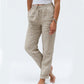 🌸LAST DAY SPECIAL PRICE!!🌸Women's Elastic Waist Cotton Linen Casual Pants