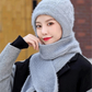 Pure Handmade Warm Hat & Scarf All-in-one Two-piece Set