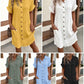 🏖️Summer Hot Sale 50%OFF✨Women’s Summer Midi Dress – Breezy, Flattering & Effortlessly Chic! Lightweight Button-Down with Pockets 🇬🇧☀️