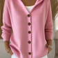 🔥LAST DAY SALE 50% OFF🔥Women Cotton Plain Long Sleeve Comfy Casual Cardigan