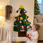 🎅Xmas Hot Sales - 50% OFF!🎄DIY Felt Christmas Tree for Kids✨32 Reusable Ornaments + Fairy Lights