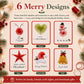 🎄 🧵Merry & Bright Christmas DIY Kit– Create Beautiful Handmade Holiday Cards ✨