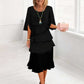 🌸Spring Sale 60% OFF🎁👗Women's Elegant Layered Ruffle Sleeve Dress – Effortless Style for Every Occasion💃
