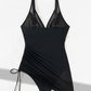 🏝️Last Day Sale 50% OFF🍧Slimming Mesh Sheer Sarong Wraps Tummy Control Swimsuit