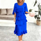 🌸Spring Sale 60% OFF🎁👗Women's Elegant Layered Ruffle Sleeve Dress – Effortless Style for Every Occasion💃