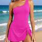 🏖️Last Day Sale 60% OFF👙One Shoulder Skirted One Piece Swimsuit