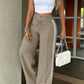 ⏳Last Day Sale Only ￡15.99!!👖💥Women's High-Waisted Straight Leg Trousers – Front seam & elastic back – Versatile, comfortable & perfect for office or casual wear ✨🌸