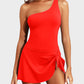 🏖️Last Day Sale 60% OFF👙One Shoulder Skirted One Piece Swimsuit