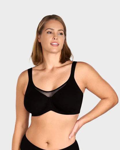 ⏳Last Day Special Price £7.99💐Women's Elegant Sheer Full Coverage Plus Size Bra | Wire-Free & Trusted by 50K+ Women👙