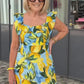 🔥Hot Sale 50% Off🔥Plus Size Lemon Printing Tunic Dress