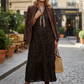 🔥Women's V-Neck Leopard Print Maxi Dress