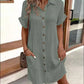 🏖️Summer Hot Sale 50%OFF✨Women’s Summer Midi Dress – Breezy, Flattering & Effortlessly Chic! Lightweight Button-Down with Pockets 🇬🇧☀️