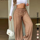 ⏳Last Day Sale Only ￡15.99!!👖💥Women's High-Waisted Straight Leg Trousers – Front seam & elastic back – Versatile, comfortable & perfect for office or casual wear ✨🌸