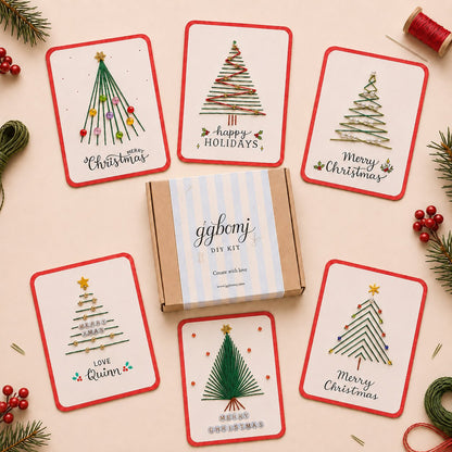 🎄 🧵Merry & Bright Christmas DIY Kit– Create Beautiful Handmade Holiday Cards ✨