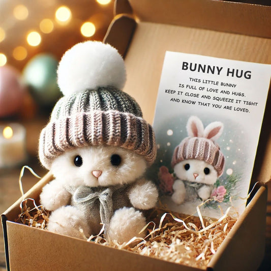 🔥Hot Sale- Handmade🐇Mini Bunny Hug Cute Easter Gift🎁