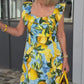 🔥Hot Sale 50% Off🔥Plus Size Lemon Printing Tunic Dress
