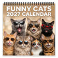 🏆 Last Day Special Price £7.99! 🗓️🐱 2027 Funny Cats Wall Calendar – Sassy Cats & Hilarious Quotes