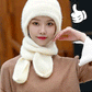 Pure Handmade Warm Hat & Scarf All-in-one Two-piece Set