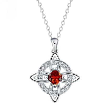 Unisex Witch Knot Pendant Necklace