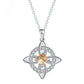 Unisex Witch Knot Pendant Necklace