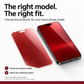 📱LAST DAY SALE ONLY￡7.99! ✨❤️Red Shimmer Privacy Tempered Glass Screen Protector for iPhone –Stylish Protection & Extra Privacy! ✨