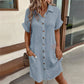🏖️Summer Hot Sale 50%OFF✨Women’s Summer Midi Dress – Breezy, Flattering & Effortlessly Chic! Lightweight Button-Down with Pockets 🇬🇧☀️