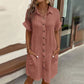 🏖️Summer Hot Sale 50%OFF✨Women’s Summer Midi Dress – Breezy, Flattering & Effortlessly Chic! Lightweight Button-Down with Pockets 🇬🇧☀️