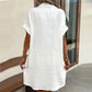 🏖️Summer Hot Sale 50%OFF✨Women’s Summer Midi Dress – Breezy, Flattering & Effortlessly Chic! Lightweight Button-Down with Pockets 🇬🇧☀️