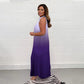 🔥Last Day Special Price!!💥💃 Gradient Pleated Halter Neck Dress